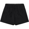 Drawstring Double Layer Waist Short Beach Shorts Men Shorts Black EM000686-AF12329-MC117