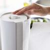 Yamazaki Jitsugyo (Yamazaki) Concealable Kitchen Paper Holder White Approx. W11.5XD11.5XH24.5cm Tower Easy to Cut Kitchen Roll Holder 5571