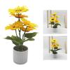 Artificial Sunflowers Potted Fake Plant Easy To Place
