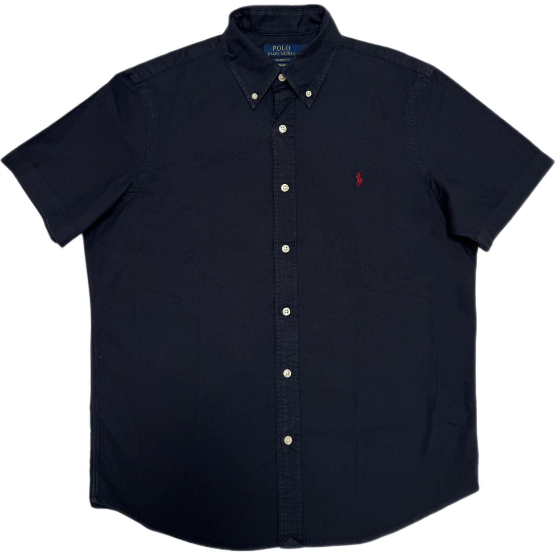 

Polo Ralph Lauren Logo Embroidered Oxford Cotton Short Sleeve Shirt Men shirts 710905290-012 M