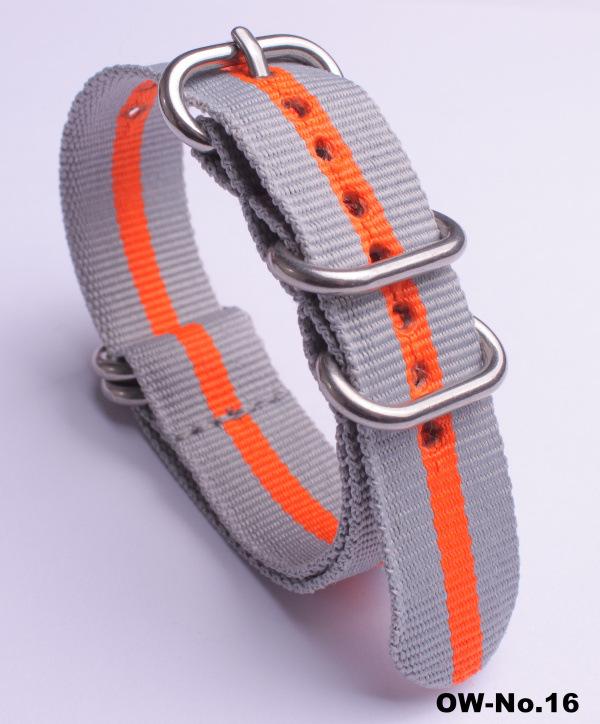 Silver Smooth Oval Buckle Nylon Watch Strap - Waterproof E-commerce Source Watch Band