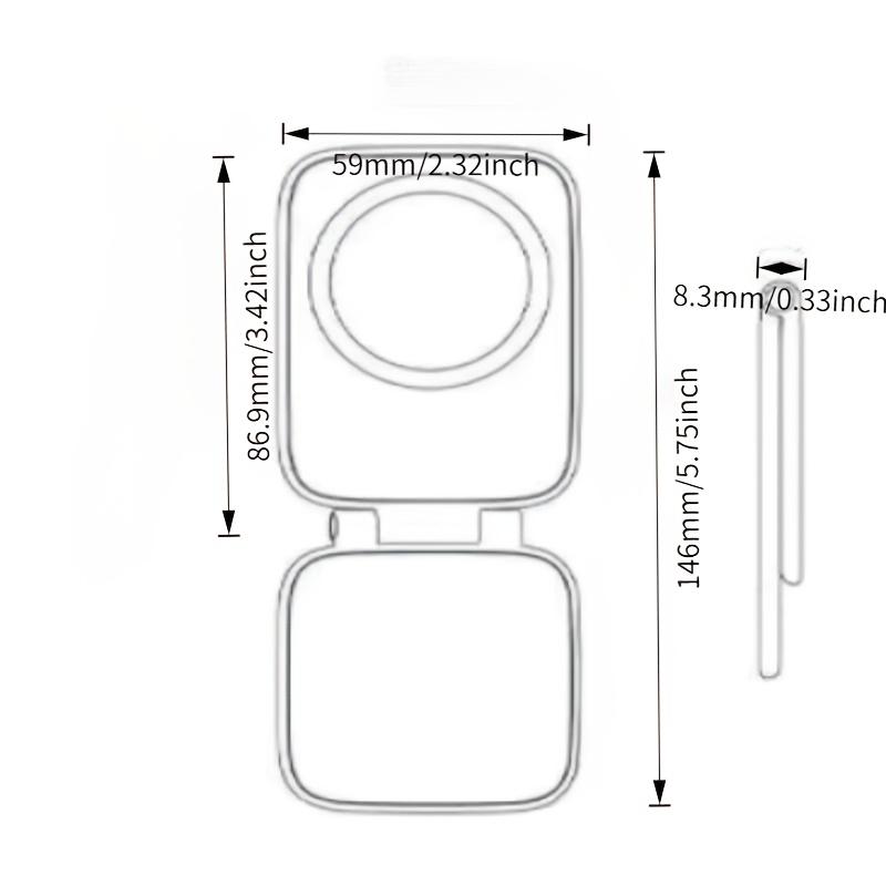 Supporto Magnetico per Telefono da Auto Supporto Magnetico Biadesivo per Auto Supporto per Telefono Regolabile Ultra-sottile Accessorio Universale per Auto