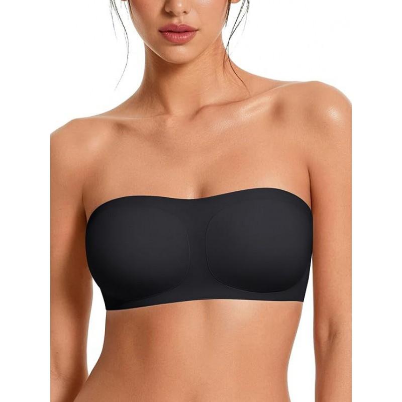 Seamless Strapless Bra Invisible Non-Slip Bandeau Push Up Women