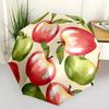 1pc Apple Print Auto-Fold Umbrella with One-Touch Open/Close - 8 Reinforced Ribs for Windproof Stability,  yy251118194