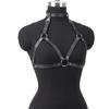 Adjustable Punk Waist Body Chain Belt Gothic Style PU Leather Halter Chest Harness For Women Daily Wear and Parties