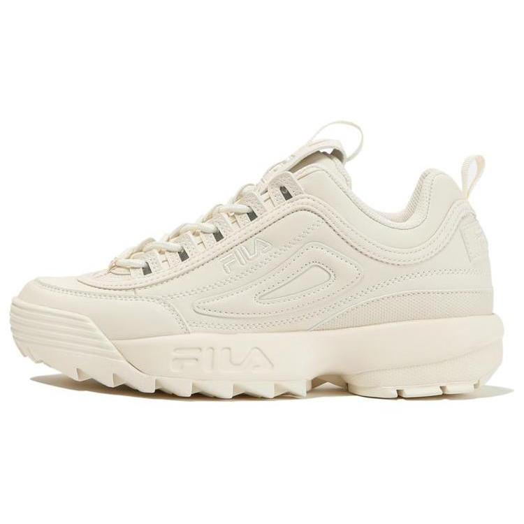 FILA Disruptor 2 Cushioning, Wear Resistant Low top Casual Shoes Unisex Beige USS23029-100 250