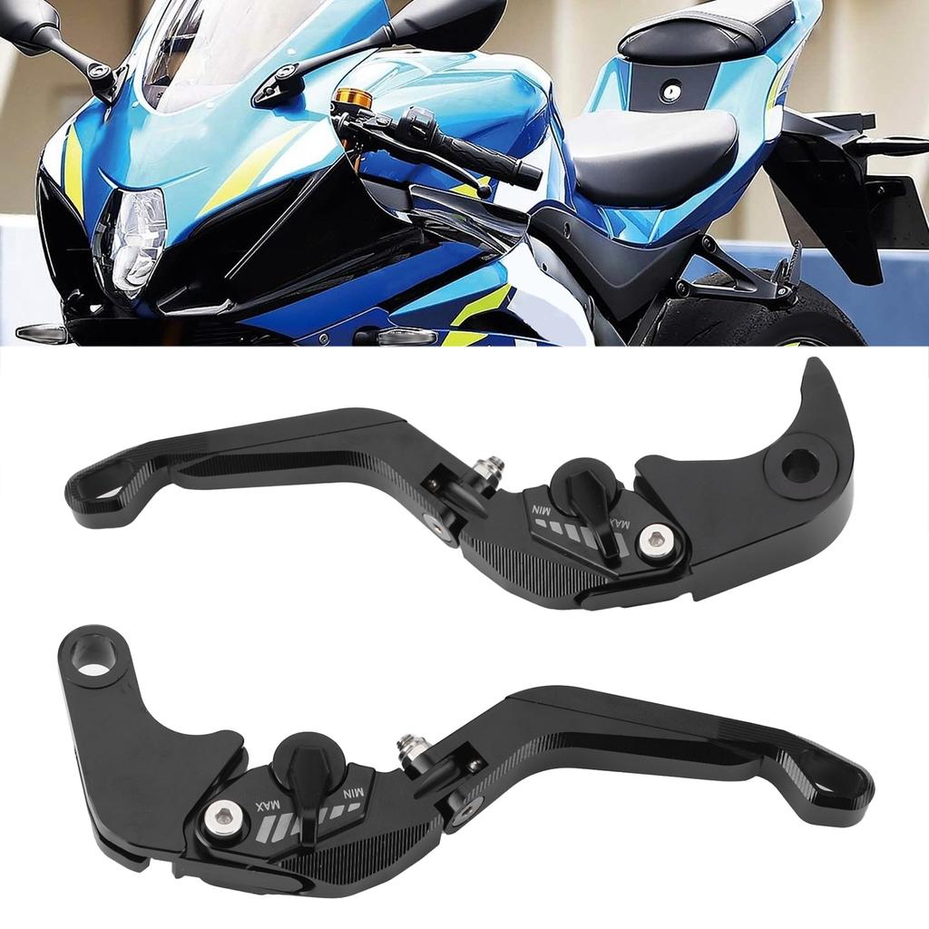 Pair of Brake Clutch Lever Handle 6 Position Adjustable Fit for Suzuki GSXR 600 750 1000