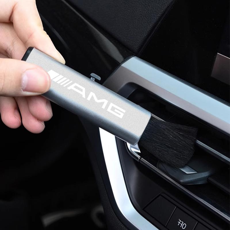 Car Cleaning Brush Telescopic Multi Functional Dust Removal Small Soft Brush Accessories Car Decal For Mercedes Benz AMG W214 W2 CN1