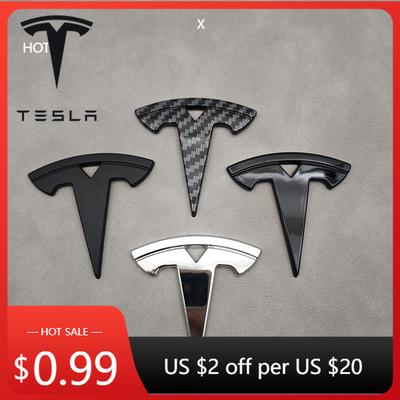 Autoaufkleber 3D ABS Chrom Schwarz Logo Auto Lenkradabdeckung Aufkleber Abzeichen Emblem Für Tesla Model 3 Y X S Aufkleber Ersatz