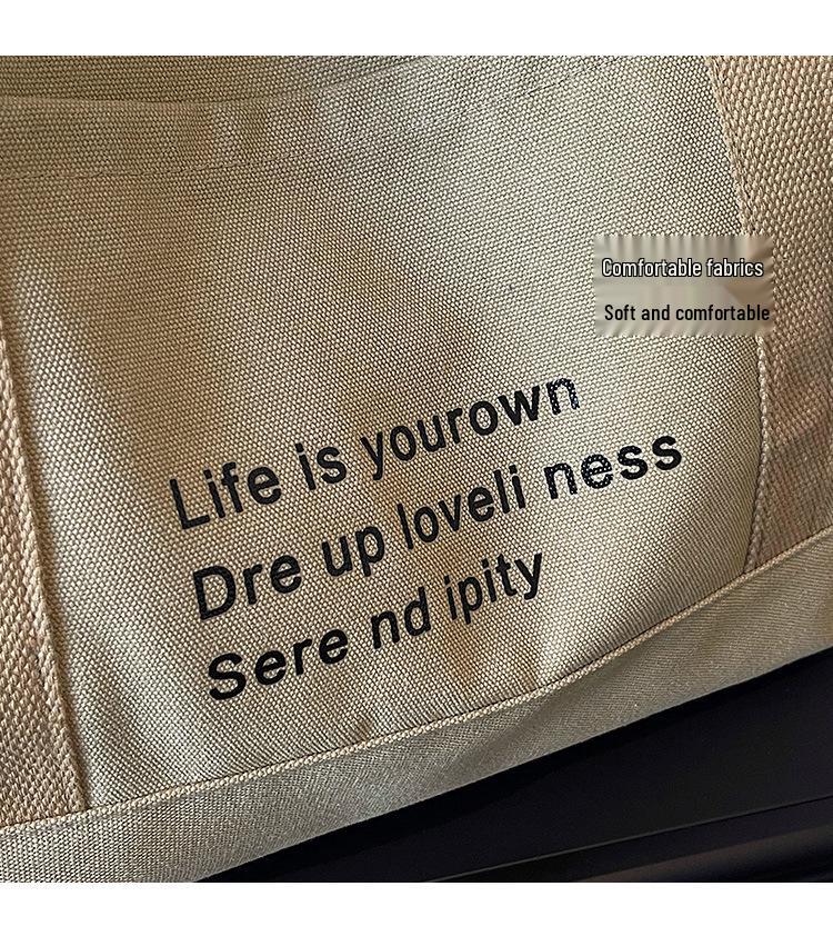 Borsa Tote in Tela Retrò da Donna 2026 – Versatile, Grande Capacità, da Mano o a Spalla Singola per il Pendolarismo