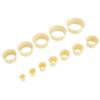 12pcs ABS Crafted Watch Movement Holder Assorted Sizes Watch Movement Seat Movement Repairing Accessory Watch Repairs