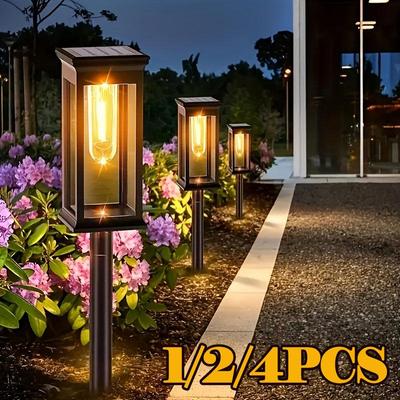 Solar Lawn Lamp,LED Outdoor Ambient Lighting, Suitable for Courtyard, Garden, Villa, Driveway, and Festive Party Atmosphere Decoration