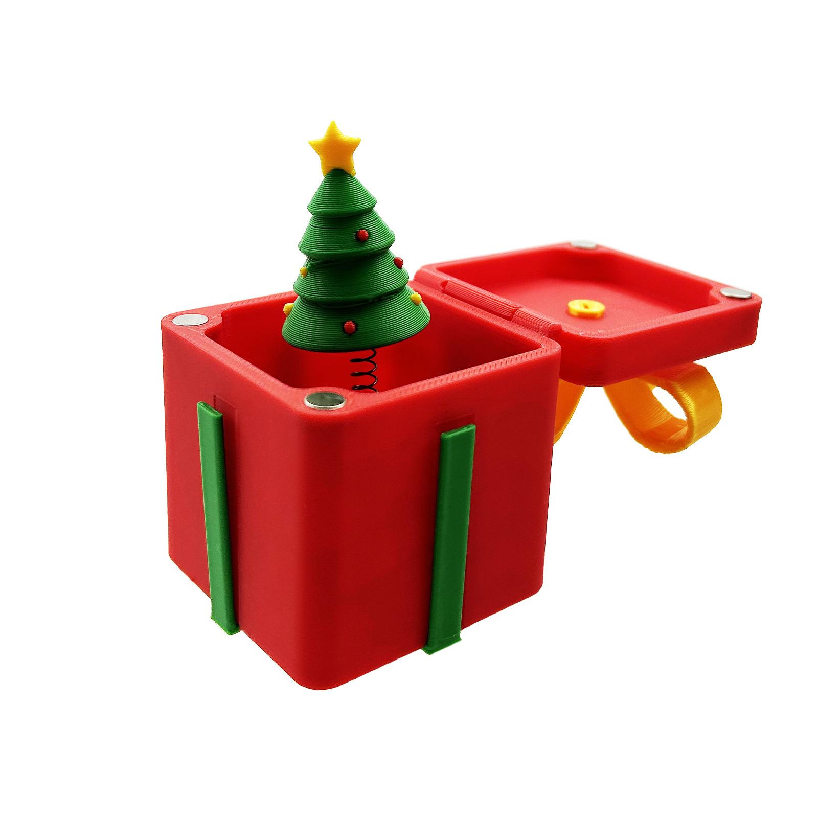 

3D Printed Fun Gift Box, Prank Gift, Birthday Gift, Holiday Gift, With -up Christmas Tree One Size