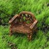 Mini DIY Craft Resin Furniture Figurines Park Seat Ornaments Lawn Chairs Set Bench Miniature