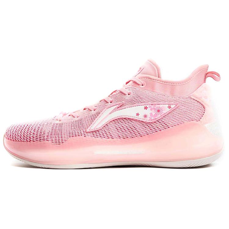 New LINING YuShuai 13 Boom Basketball Shoes Men Low Top Cherry Blossom Pink ABAQ013-11