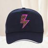 Cheetah and Neon Lightning Pattern Baseball Cap Hip Hop Women Unisexs Adjustable Adult outdoor travel hiking sunscreen hat
