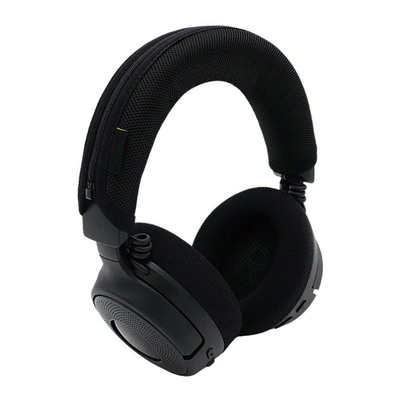 Universal Headphone Headband Protectors For KrakenV4 Headsets Soft Breathable Headbeam Sleeve Secure Zippers Closures