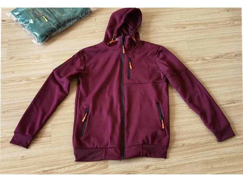 Men's Plus Size Hooded Zip-Up Sweatshirt Jacket for Autumn/Winter