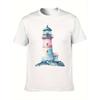 Women's T-Shirt Casual Round Neck Short Sleeve Tee for Spring/Summer,  Everyday Tshirt| Playful Print Tee| Fabric, Lighthouse Decor