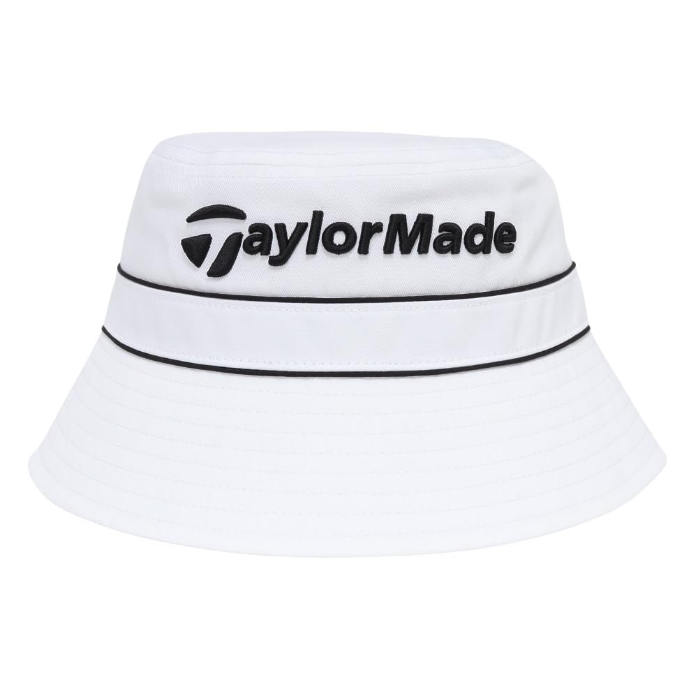 TaylorMade Men's Lined Bucket Hat, White, Size 58cm, Visor, 2025SS UN559