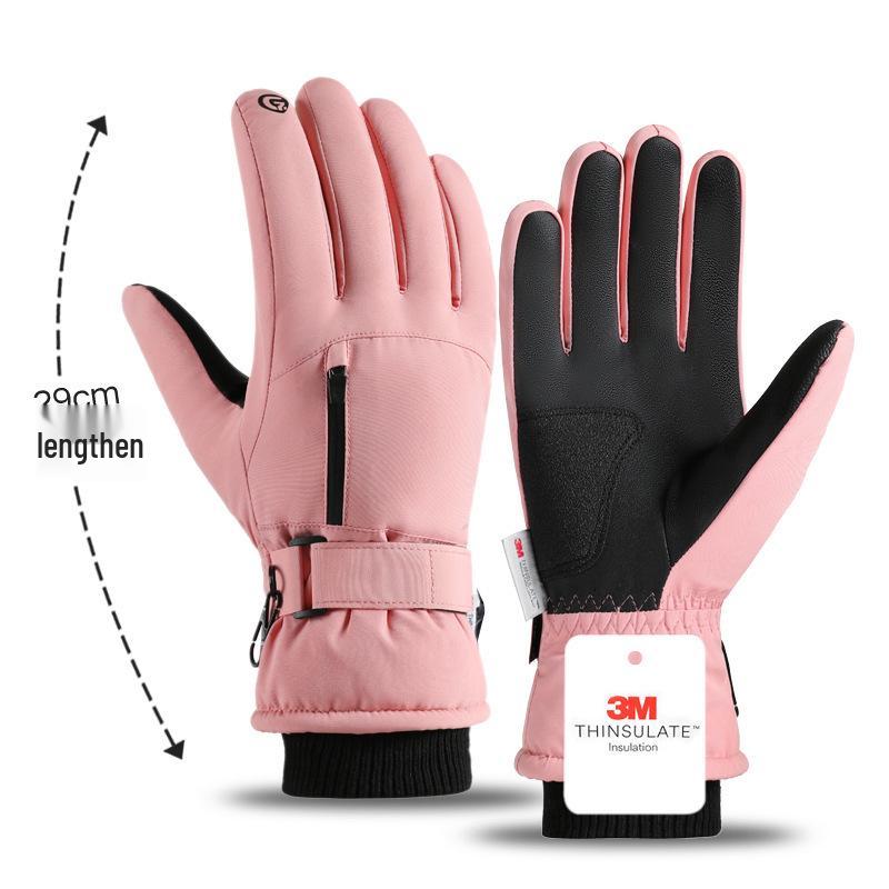 Men's Waterproof Touchscreen Ski Gloves - Winter Warmth for Cycling & Skiing
