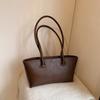 Burgundy Underarm Shoulder Bags For Women Pure Color PU Leather Large Capacity Casual Tote Bags 2026 Winter New Luxury Handbags