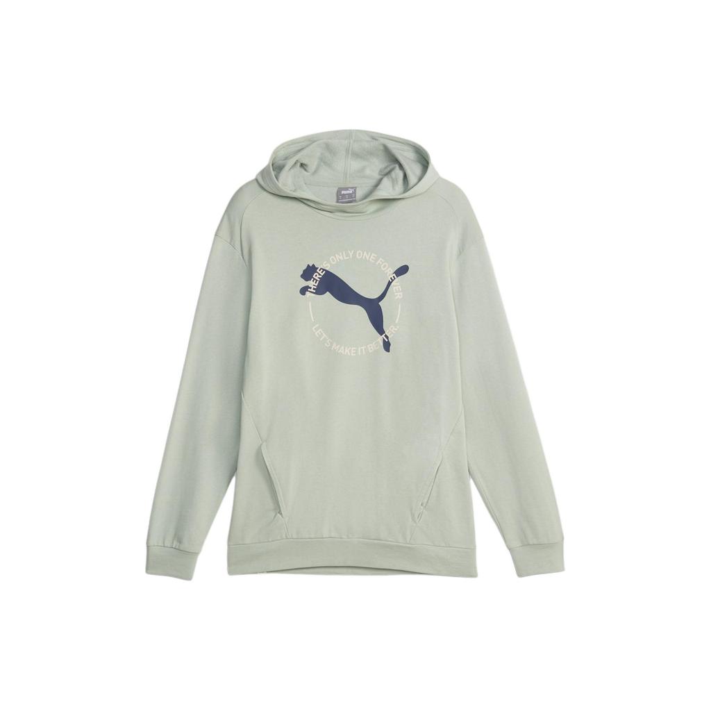 Puma Better Sportswear Hoodie With Logo Design Men Hoodies Green-Mist 676064-54