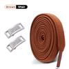 1Pair Diamond Lock Shoelaces Without ties Elastic Laces Sneakers No Tie Shoe laces Kids Adult 0.8cm Flat Shoelace for Shoes