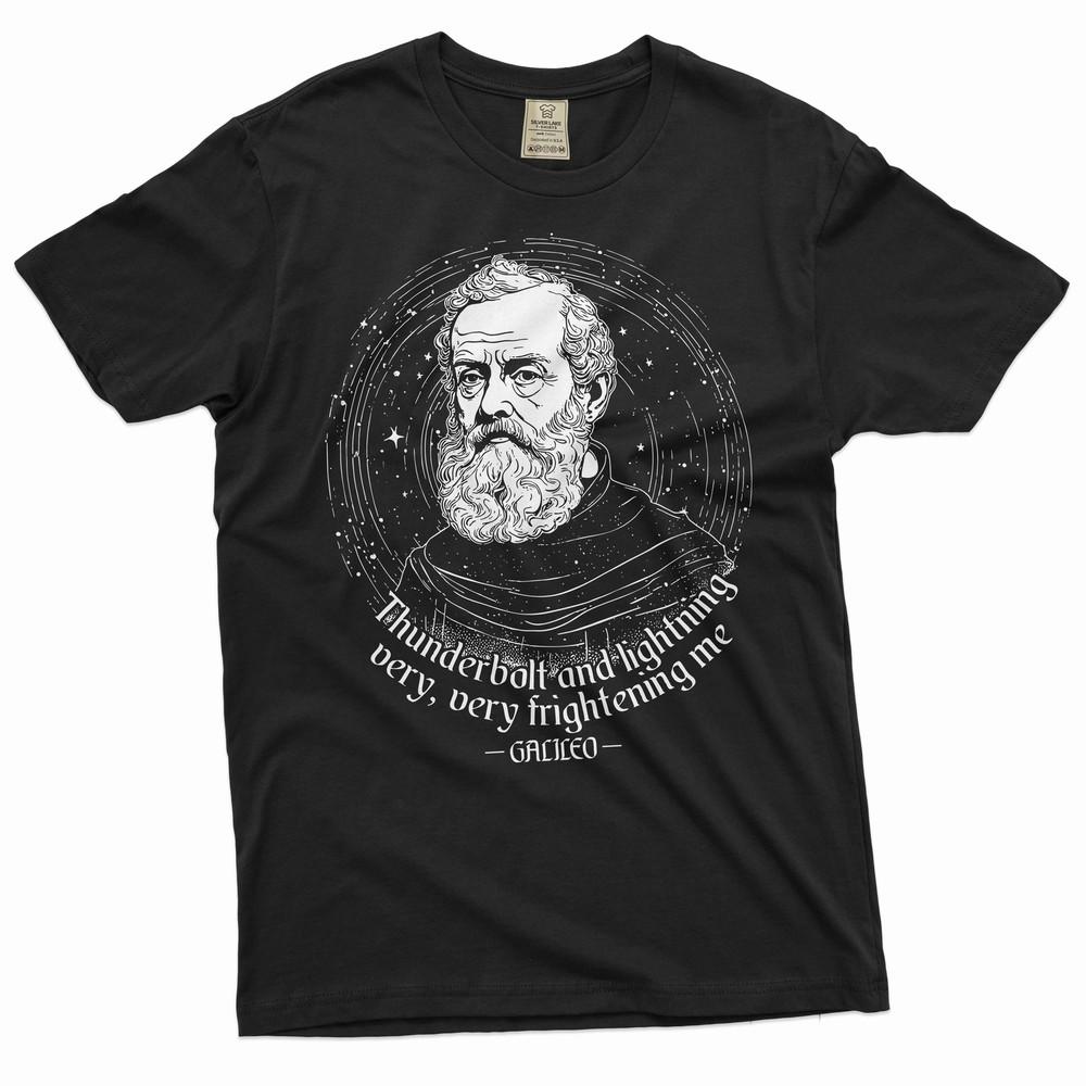 Mens Galileo Tee Thunderbolt and Lightning Shirt Galileo Very Frightening Me Tee Unisex T-Shirt XXXXL