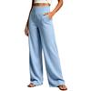 Women Wide Leg Sweatpants High Waist Lounge Pants Loose Fit Casual Long Trousers with Pockets for Everyday Wear
