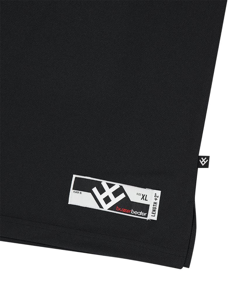 BUZZERBEATER Flatback Mesh Functional Short Sleeve T-Shirt_Black
