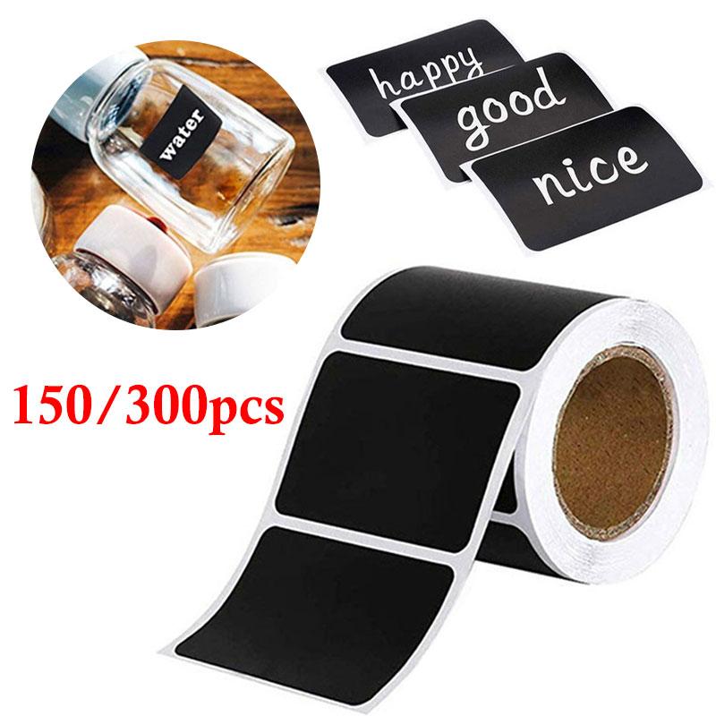 

150/300 шт., меловая доска, наклейки для доски, кухонные этикетки для банок, бирка