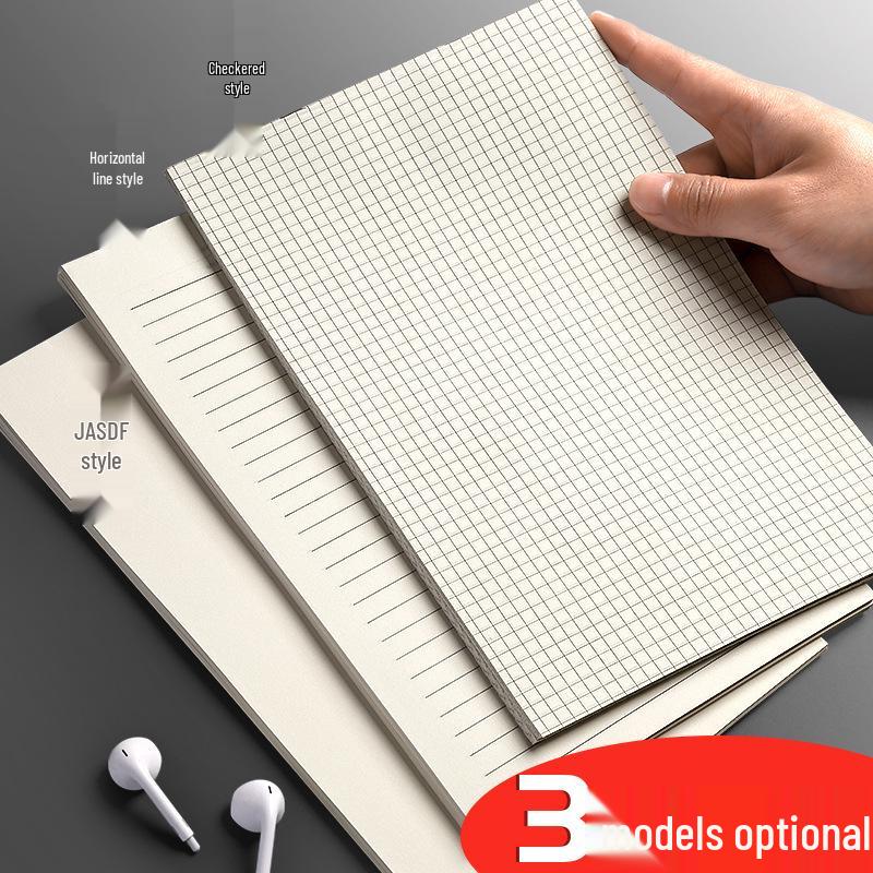 Double-Sided Thick Grid Paper Scratchpad for College and Exam Math Calculations