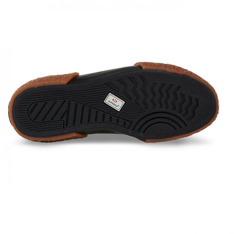 Superga 2660 Streifen Großer Bumper Schwarz S2137cwa0u