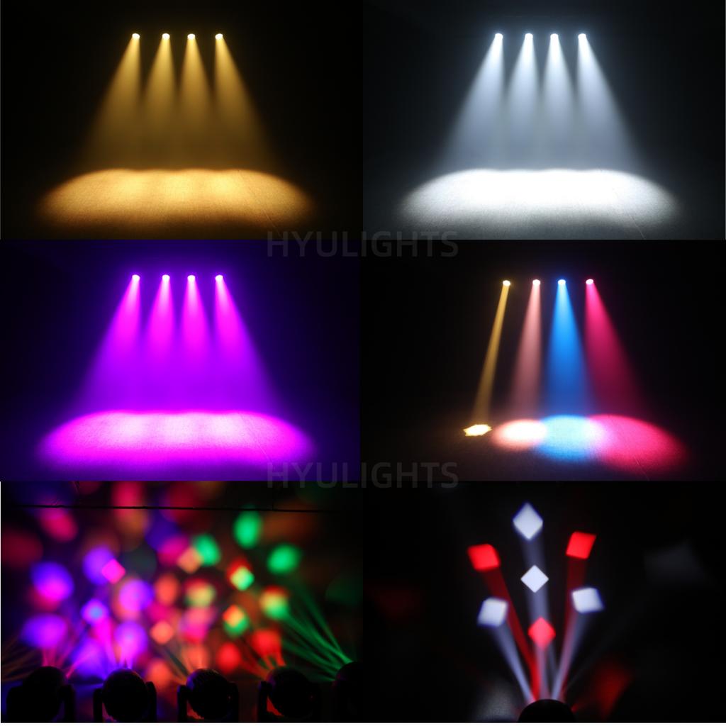 7X40W Bee-Eye RGBW LED Moving Head Zoom Wash Light DMX512 for Disco DJ Club Stage Wedding Live Show Performance Lighting