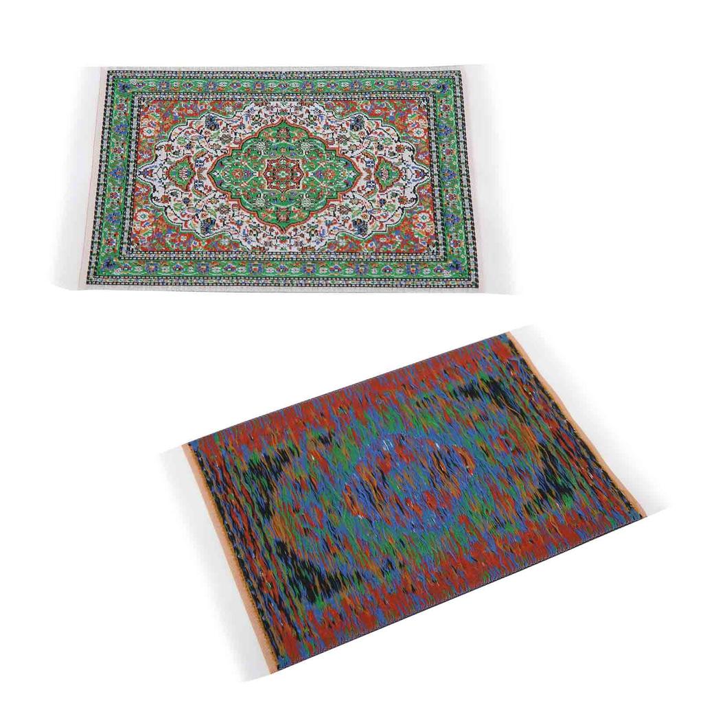 1:12 Dollhouse Miniature Carpet Exquisite Elegant Rug Doll House Living Room Decoration#2