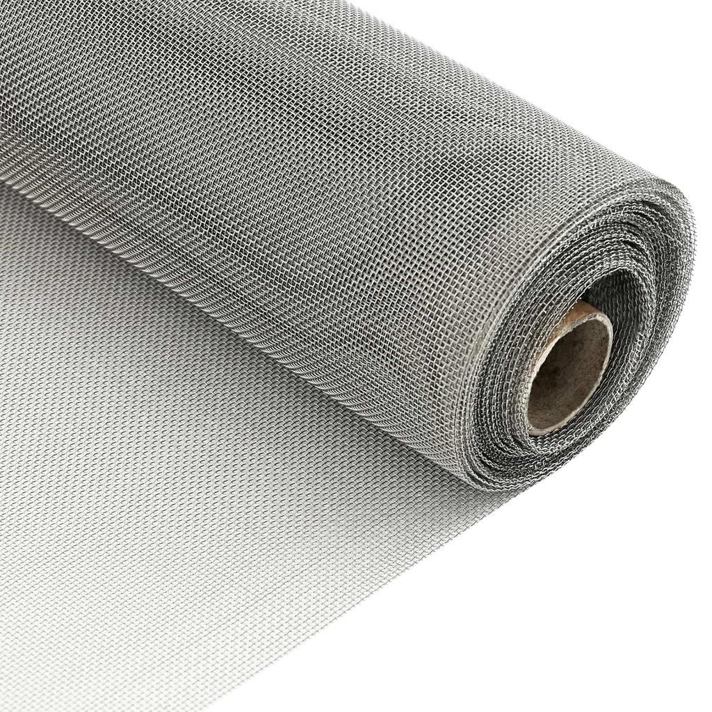Mesh Screen 100 X 500 Cm 20 Mesh Stainless Steel 201 Silver