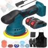 21V Cordless Car Polisher 6 Gears of Speeds Adjustable Electric Auto Polishing Machine