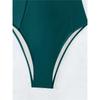 Nuovo costume da bagno intero slim conservativo tinta unita bikini da spiaggia vuoto schiena bellissima intero