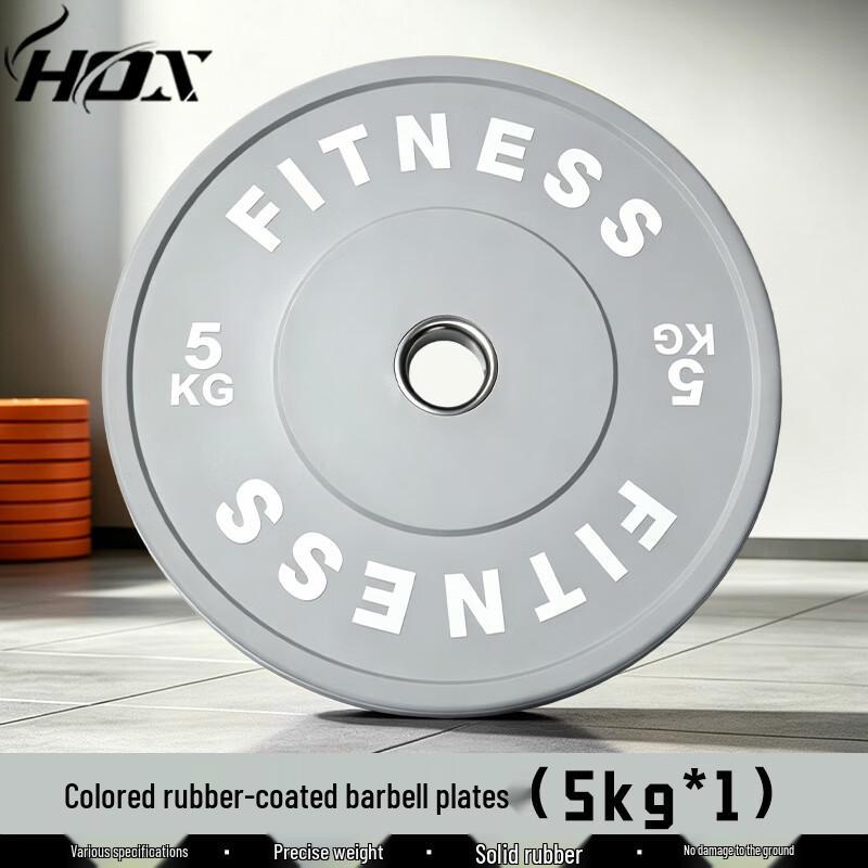 HOX Color-Coded Rubber Coated Olympic Weight Plate
