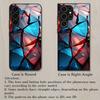 Crystal Crack Pattern Tempered Glass Phone Case Suitable for Samsung Galaxy S26 S25 S24 S23 S22 S21 S20 FE/Ultra/Plus Anti Drop