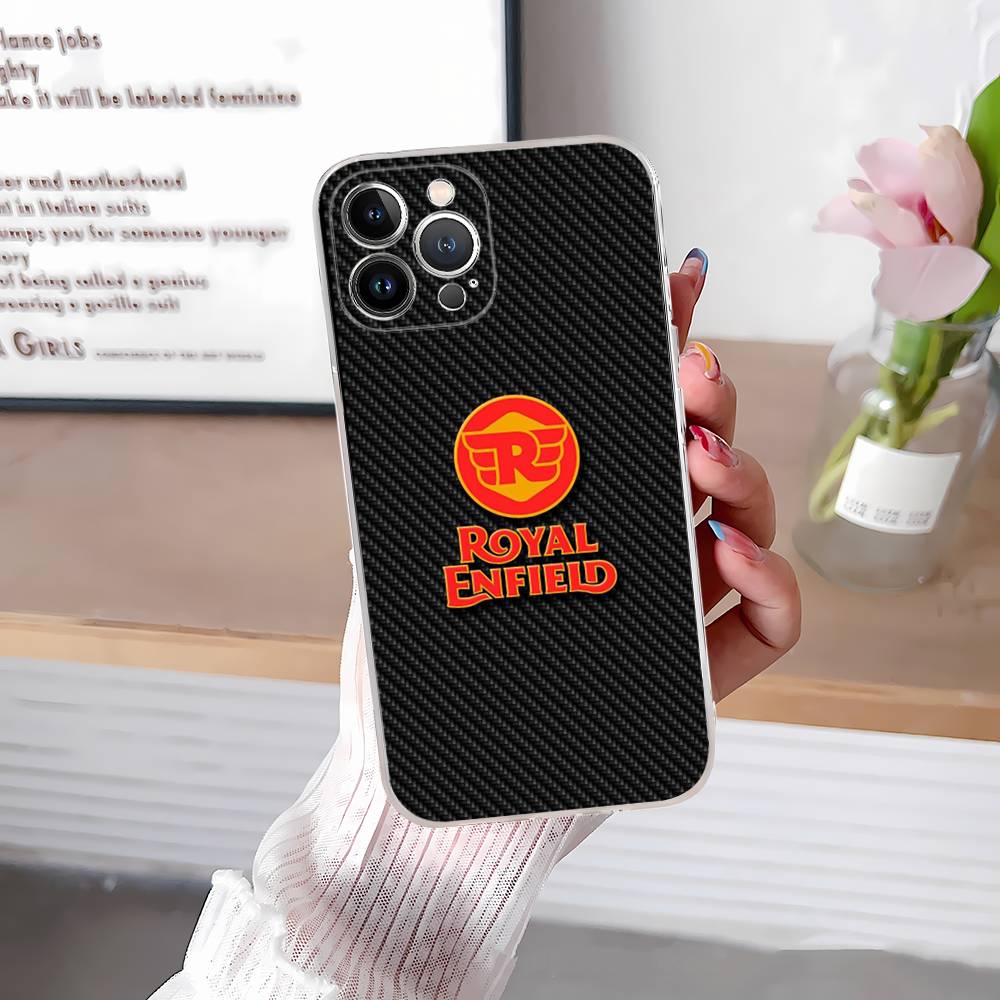 R-ROYALS E-ENFIELDS Logo Case for iphone 17 16 15 pro max 11 12 13 14 Pro Plus Phone Cover