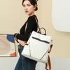 Anti-theft Backpack Women's PU Backpack Large Capacity Lightweight Travel Bag Student Schoolbag
