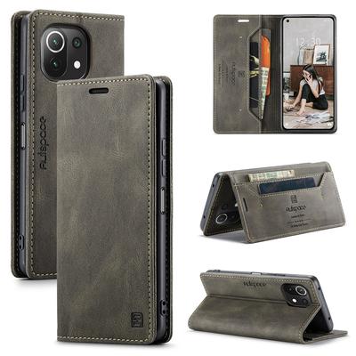 Étui Xiaomi 11 Lite 5G Housse de Téléphone en Cuir à Rabat Pour Xiaomi Mi 11 Mi11 Lite Étui Luxe Portefeuille à Rabat Magnétique Coque