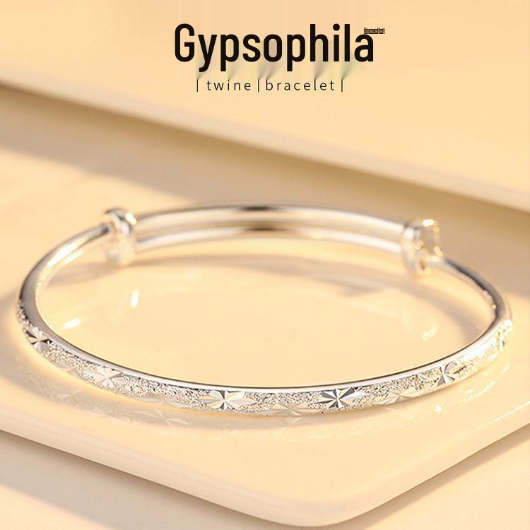 

Браслет з чистого срібла 999.9 - Жіночий браслет зі стерлінгового срібла, Подарунок на День святого Валентина Qixi для дружини або дівчини