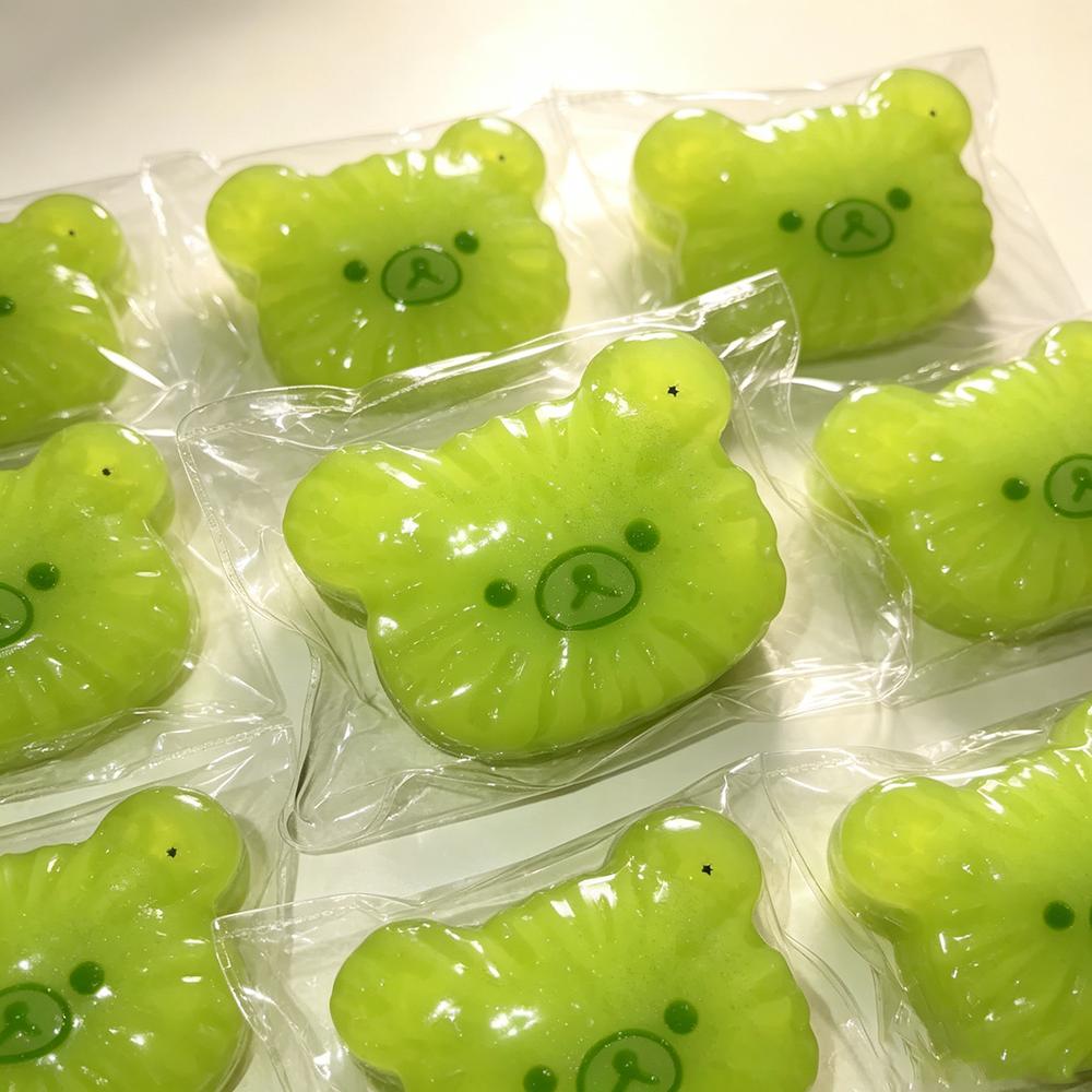 1Pcs Cute Kiwi Bear Maltose Squishy Toy Glitter Slow Rising Squeeze Fidget Toy Soft Decompression Toy For Party Gifts