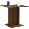 825824 vidaXL Dining Table Brown Oak 80x80x75 Cm Engineered Wood