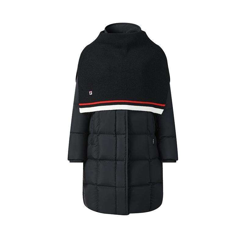 

Fila Наследие Классика Мода Повседневный Универсальный Удобный Теплый Съемный Двухкомпонентный Пуховик средней длины Женская верхняя одежда F11W548908FNV M