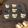 1PCS Bear Baking Mold 4 Cavities Cartoon Baking Tray Non-stick Carbon Steel Tray DIY Decorative Cookies Baking Kitchen Tools