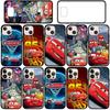For Samsung Galaxy S24 S23 iPhone 16 15 14 Xiaomi Redmi Note 13 12 11 10 8 Plus 9 Pro Max X XR Phone Case Lovely Cars Lightning McQueen 95 OPPO Huawei
